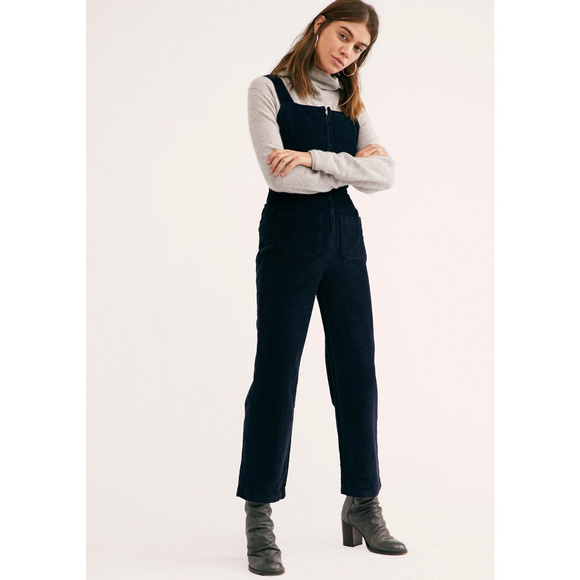 blue cord jumpsuit